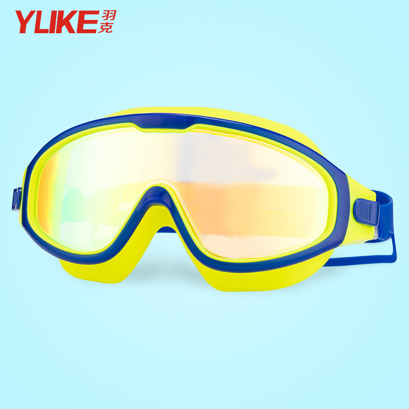 ใหม่แฟชั่น Professional เด็กว่ายน้ำแว่นตา Anti-Fog UV Multi เด็กแว่นตาว่ายน้ำพร้อมปลั๊กอุดหูสำหรับเด็ก