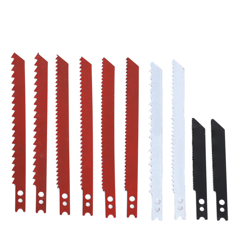 Conjunto de lâminas de serra em u, lâminas de madeira e metal plástico, 10 peças