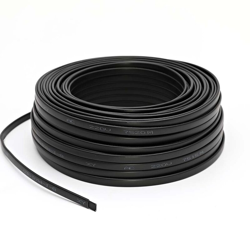 8mm Width 20W/m can be used inside pipes Self-regulating Freeze Protection Heating Cable/Hot wire for defrost, snow melting,etc.