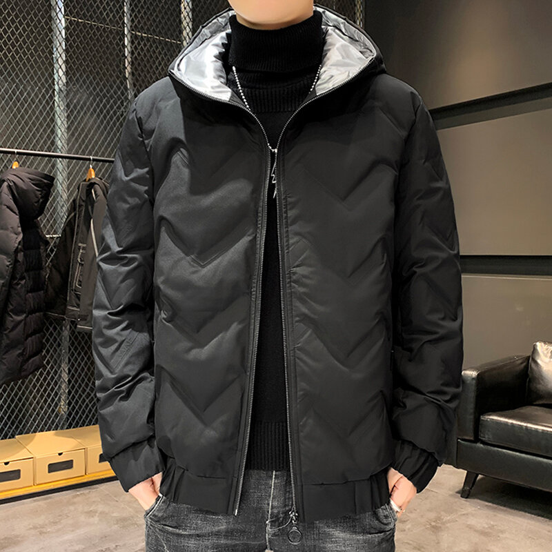 새로운 화이트 덕 다운 패딩 겨울 따뜻한 재킷 남자 90%, 후드 윈드 브레이커 열 아웃웨어 지퍼 다운 코트 8XL, 2021