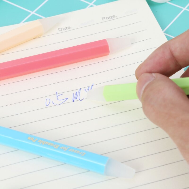 Фрикционная ручка, ластик, гелевые чернила, специальное средство для удаления резины, эффективное средство для очистки студентов