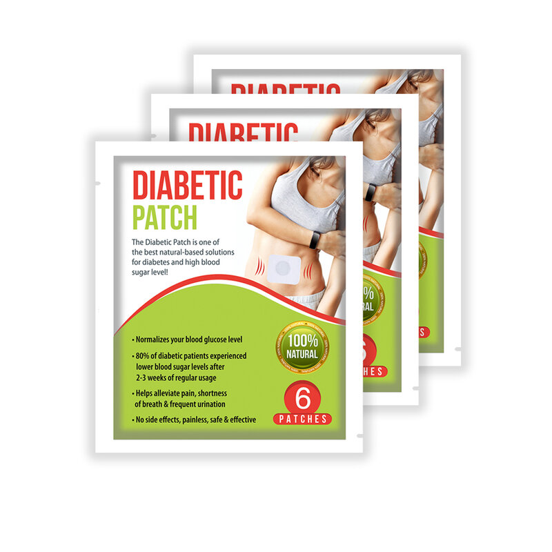 6-12Pcs Diabetic Patch จีนสมุนไพรธรรมชาติ Cure ลดระดับน้ำตาลในเลือด Treatment บรรเทาโรคเบาหวานปูนปลาสเตอร์ทางการ...