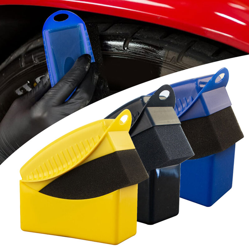 Sponge Washing Cleaning Brush Sponge Brush Abs Plastics 1Pcs Car Tire Wheel Waxing Polishing Car Cleaning Supplies