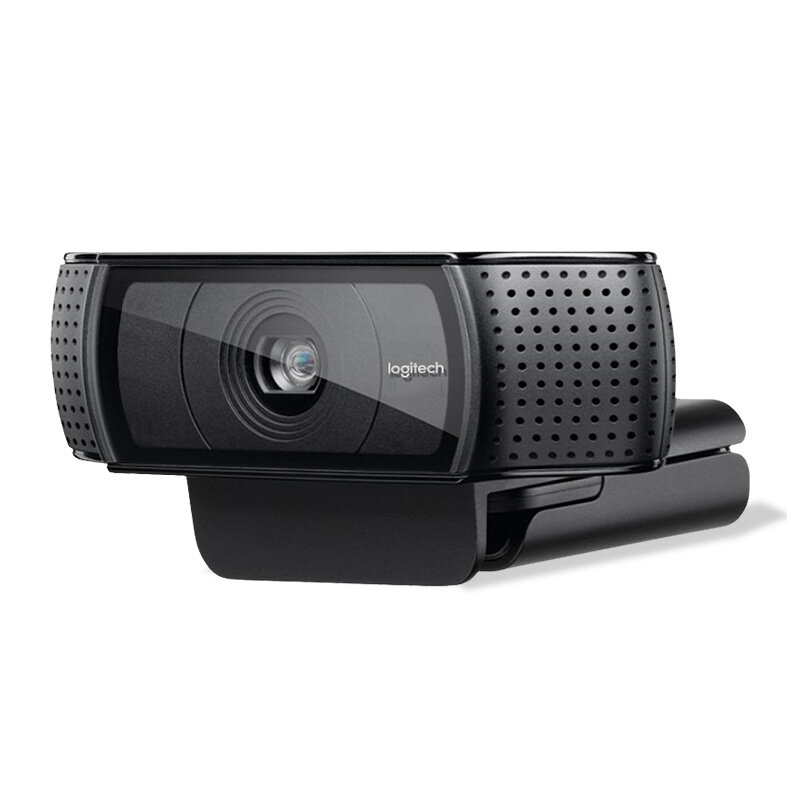 Webcam logitech original c920 pro hd, câmera de vídeo widescreen de 1080p, chamadas e gravação de web para computador versão atualizada c920
