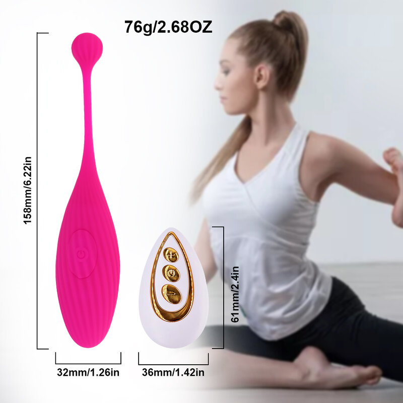 Erotic Jump Egg Full Silicone Vaginal Vibrator App Controlled Bluetooth Clitoral Stimulator G-spot Massager Sex Toys for Women
