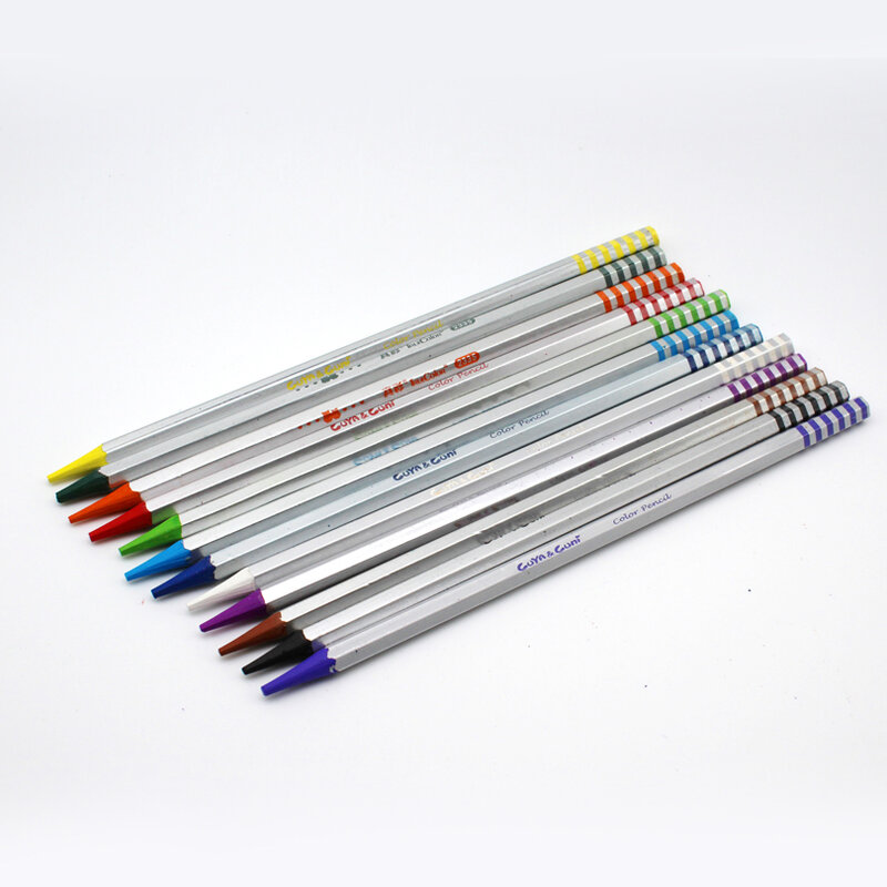 36 Warna Set Pensil Warna Ramah Lingkungan Pensil Warna Isi Ulang Besar untuk Hadiah Anak-anak Menggambar Perlengkapan Seni Kantor Sekolah