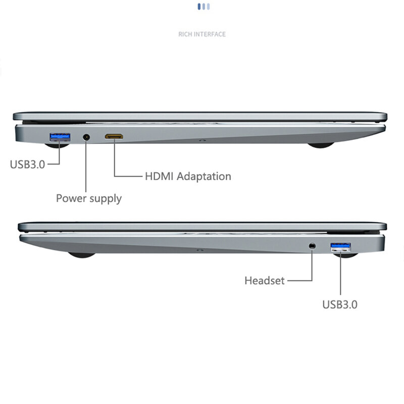 KUU A10S 노트북 15.6 "FHD 1920x1080 인텔 셀러론 J4125 8GB DDR4 RAM 256GB M.2 SSD Windows 10 인텔 울트라 HD 그래픽 600
