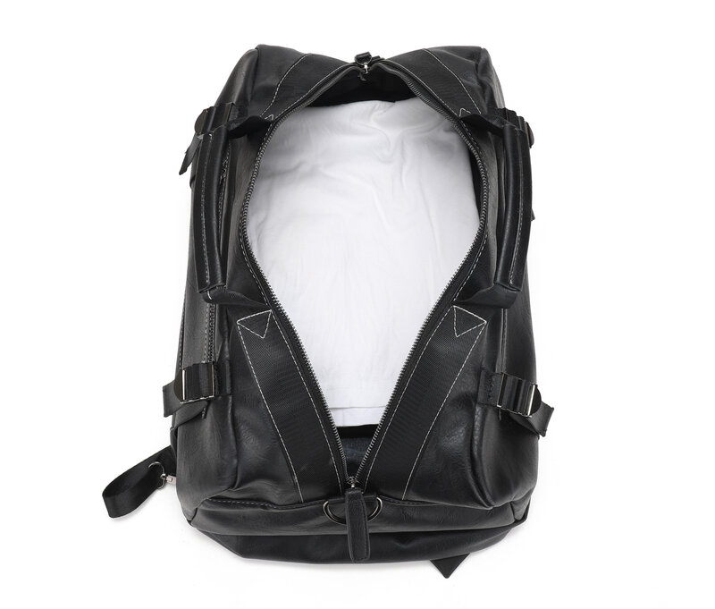 Рюкзак YILIAN мужской из экокожи, большой ранец с защитой от кражи, сумка для ноутбука, деловая сумка на ремне для колледжа
