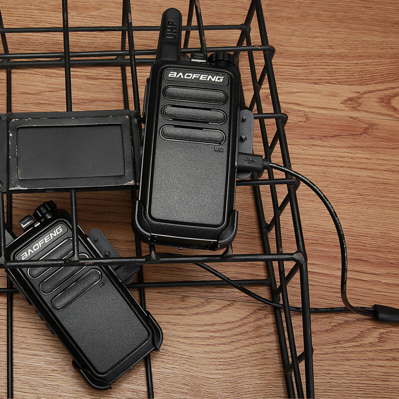 Baofeng – Mini walkie-talkie BF-C9 Rechargeable par USB, Station de Radio bidirectionnelle, pratique, 2 pièces