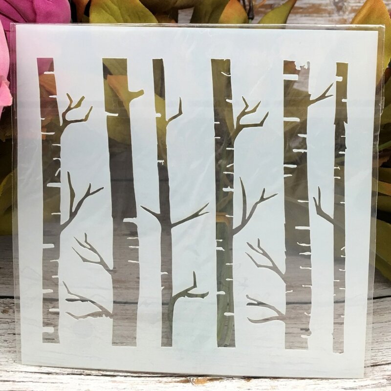 8 Pçs/set 13 centímetros de Estratificação Da Folha Da Árvore Gingko DIY Template Stencils Pintura Coloração do Scrapbook Álbum de Gravação Cartão Decorativo