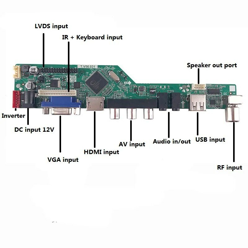 Для LM230WF1-TLA3 цифрового сигнала VGA AV VGA комплект плата контроллера ЖК-дисплей 4 лампы 30pin Разрешение ТВ 1920X1080 23"