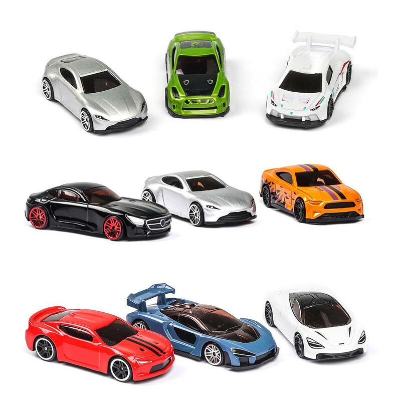 Kuulee 5Pcs 1:64 Gesimuleerde Kinderen Speelgoed Multi-Stijl Taxiën Lichtmetalen Mini Auto Model