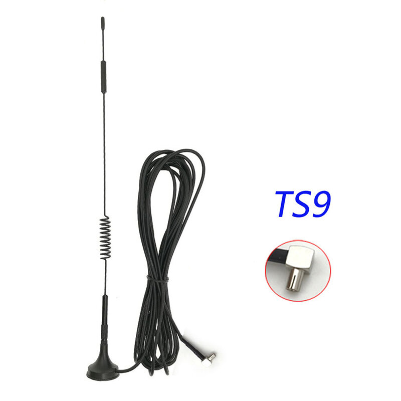 Antena magnética ts9 crc9 sma, antena macho de 2g 3g 4g lte conector 700-2700mhz 12dbi gsm, antena externa do roteador 3m