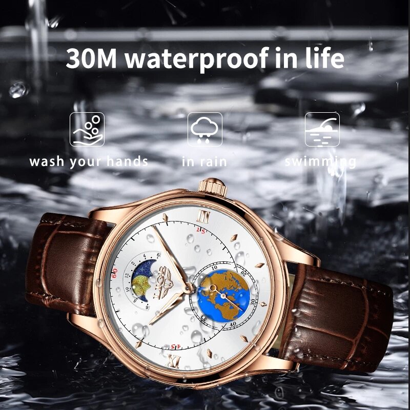 2022 lige relógios masculinos marca superior de luxo relógio de pulso de couro relógio de quartzo esportes à prova dwaterproof água masculino relógio relogio masculino + caixa