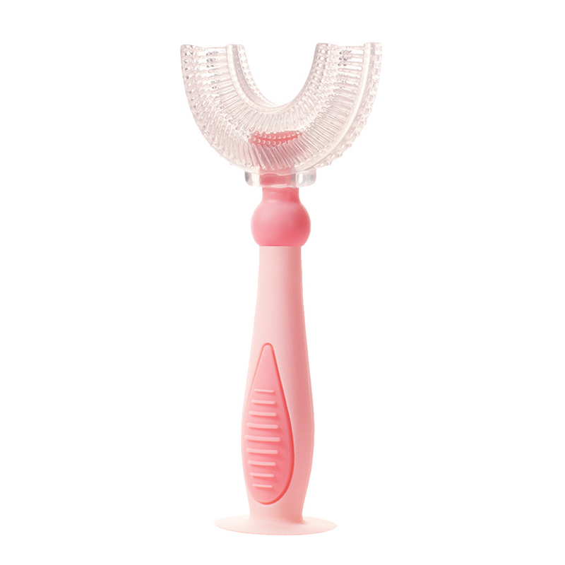 1pc spazzolino da denti per bambini a forma di U spazzolino da denti portatile spazzolino da denti per pulizia orale in Silicone