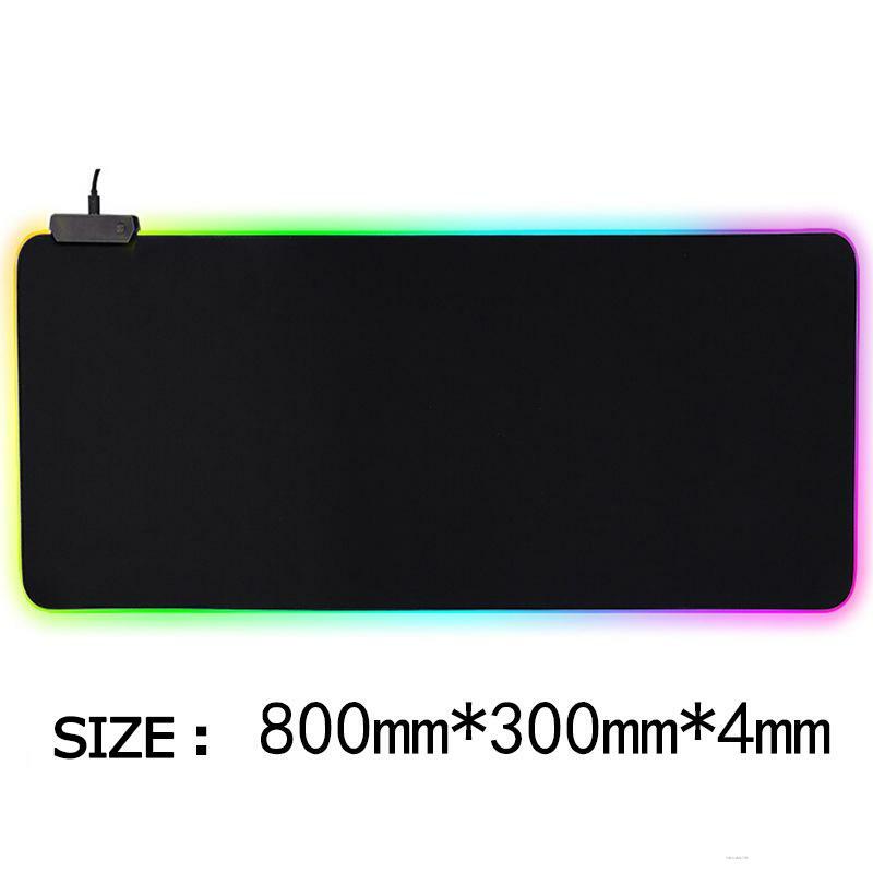 Mouse Pads LED Light USB Interface Fabric Weaving Thick Non-slip Rubber Sole