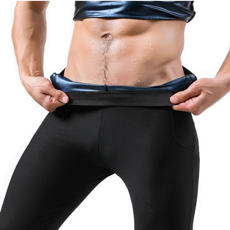 2021 Hot Thermo Zweet Sauna Broek Set Body Shaper Afslanken Shapewear Vetverbranding Fitness Leggings Taille Trainer Tummy Controle