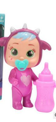 12Cm Dapat Memilih Boneka Bayi Menangis dengan Botol Dot untuk Anak-anak Boneka Air Mata Mainan DIY Boneka Menangis Hadiah Ulang Tahun Anak-anak Natal