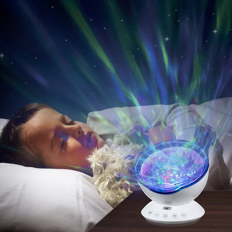 Gwiazda LED lampka nocna muzyka Starry Water Wave kolorowe gwiaździste niebo projektor bluetooth aktywowane dźwiękiem lampa projektorowa wystrój