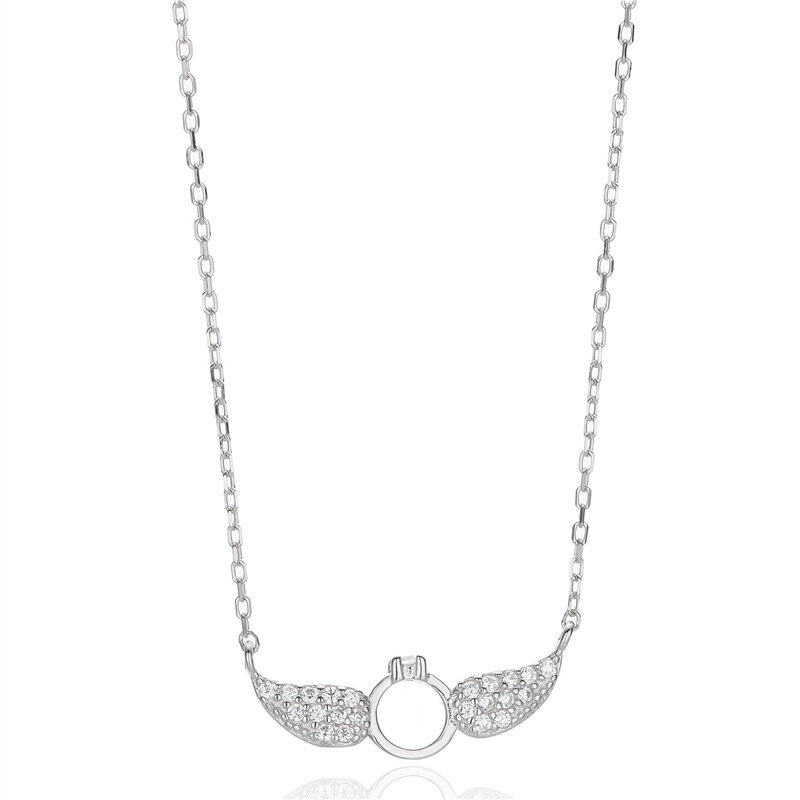 Sodrov-collar de alas de ángulo de Plata de Ley 925 para mujer, joyería de plata, collares