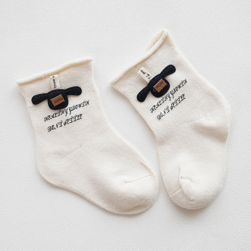 AiKway новые детские носки, Мультяшные свободные хлопковые детские носки, однотонные носки для новорожденных мальчиков и девочек