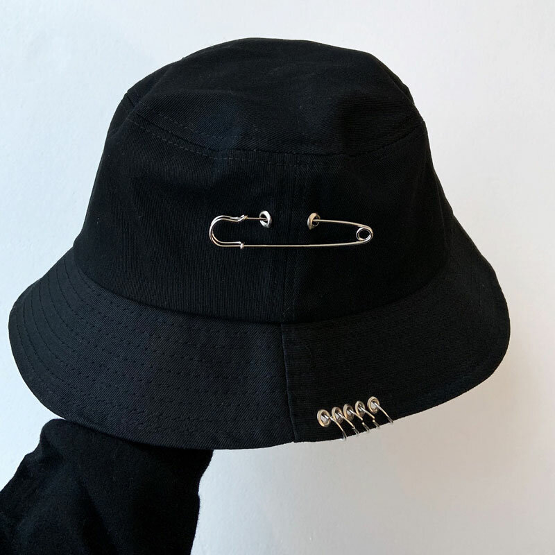 2021spring New Ins Fashion Sun-Shade Fisherman Korean Style Retro Goth Couple Flat Brim Student Hat
