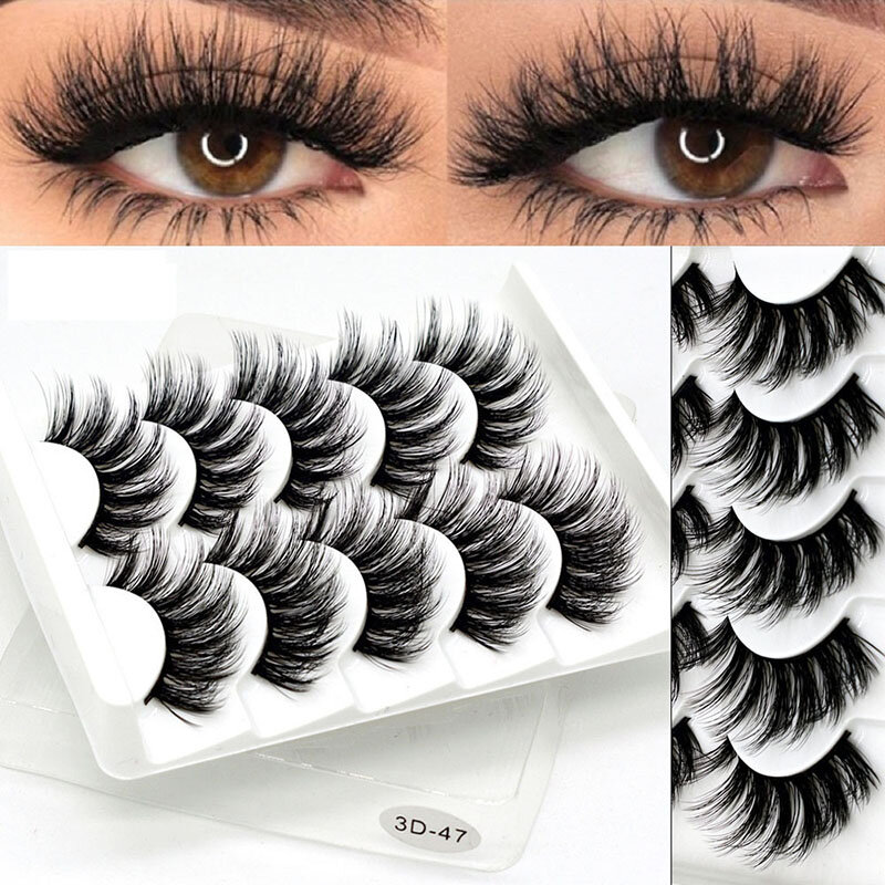 Cílios postiços falso vison cabelo wispies fofo 3d multicamadas longo grosso volume completo beleza nova moda eye lash extensão