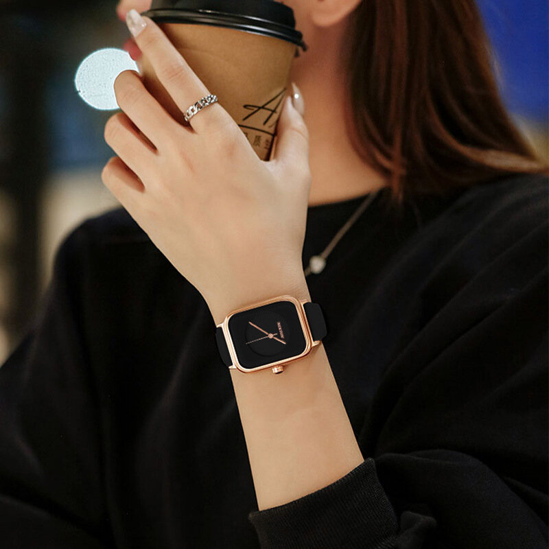 NEKTOM 캐주얼 쿼츠 시계 여성 Hardlex 미러 방수 하이 엔드 단순 여성용 손목 시계