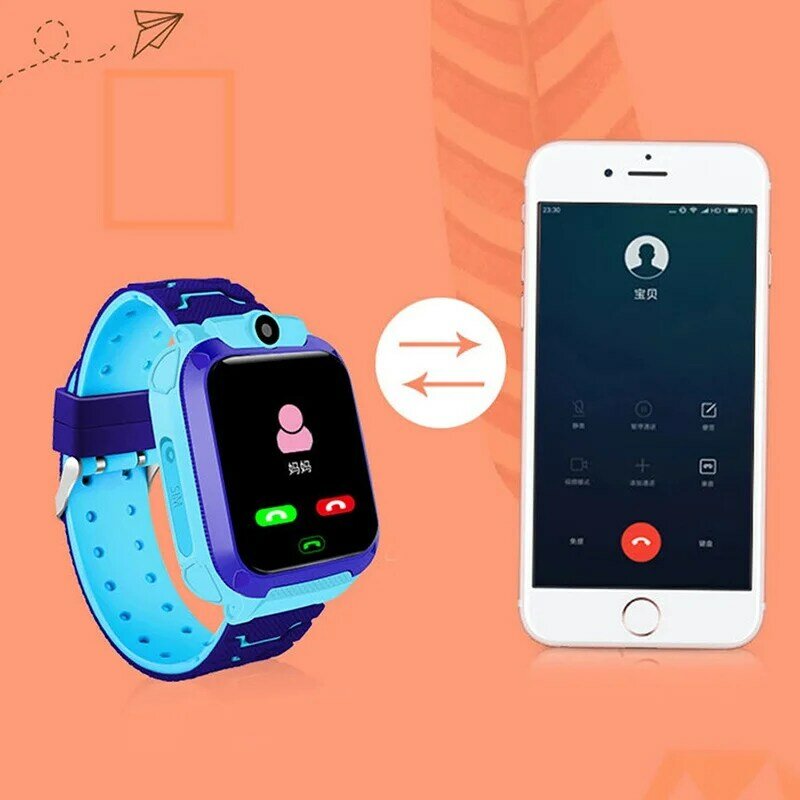 Q12เด็กสมาร์ทนาฬิกา GPS Tracker ความปลอดภัยระยะไกล SOS Call Anti Lost Photo โทรศัพท์กันน้ำนาฬิกาเด็กสำหรับ IOS android