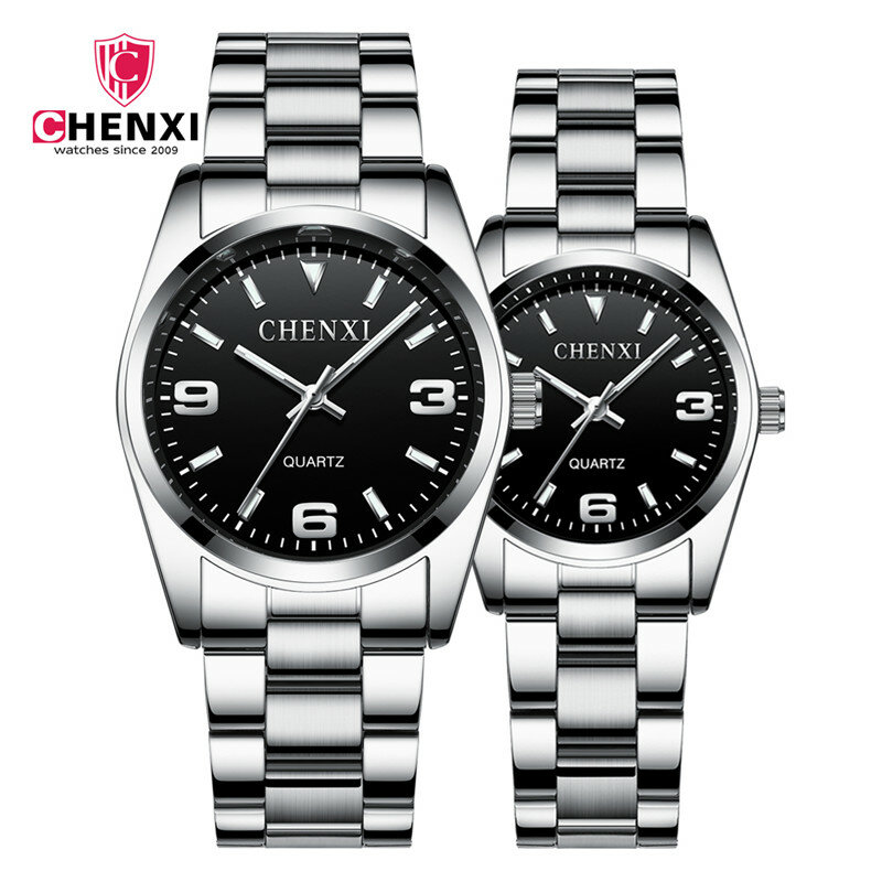 Top Brand CHENXI Luxe Paar Horloge Mannen Vrouwen Valentine Klok Paar Horloges Waterdicht Polshorloge Reloj Mujer Hombre liefde