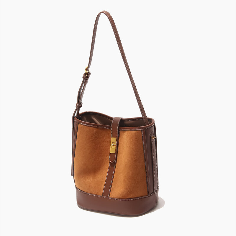 DN Women's Tote Bags Large Capacity Underarm Shoulder Bags 2021 New Ladies Designer Velvet Bucket Shopper Purse Classic Handbag
