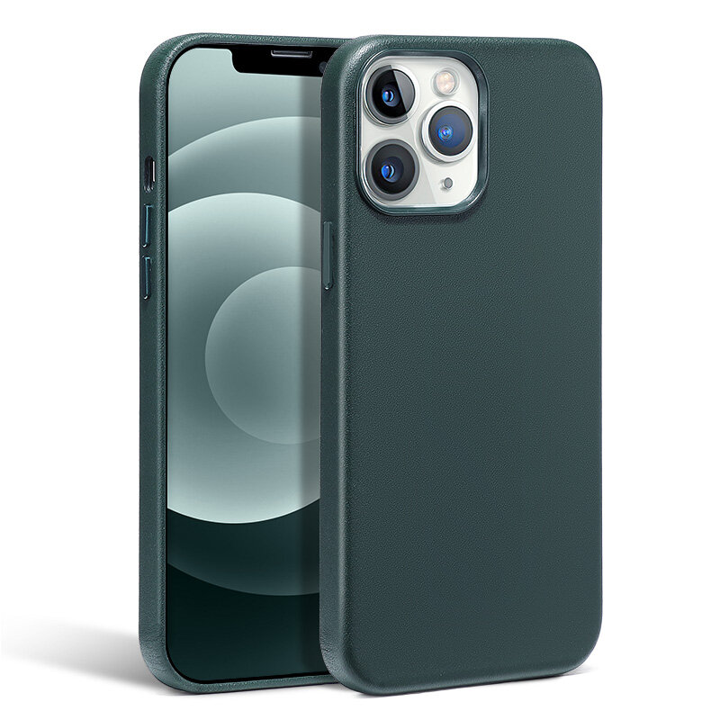Coque de protection en cuir véritable pour iPhone 13 12 Pro Max, étui de luxe Original Ultra fin
