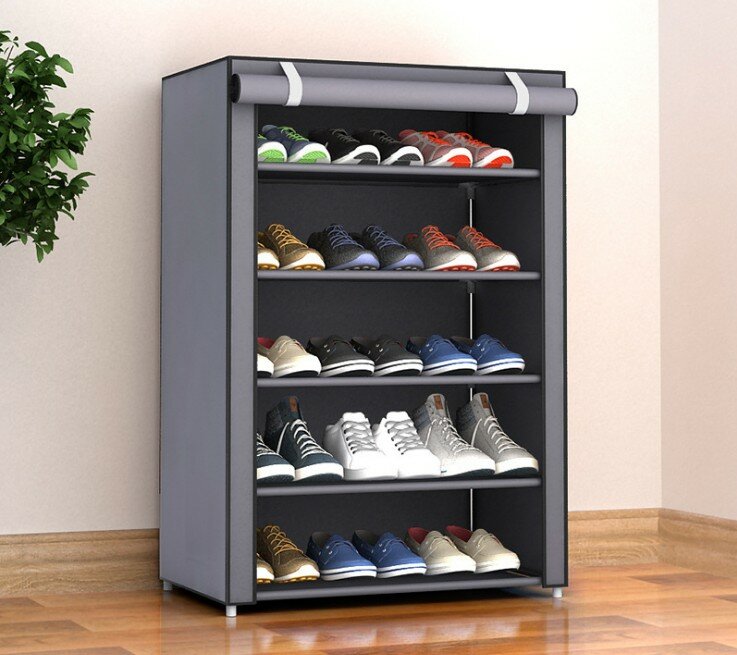 CellDeal-Zapatero de 3/4/5/6/7 niveles a prueba de polvo, estante de zapatos no tejido, almacenamiento para el hogar, dormitorio, pasillo, organizador de armario