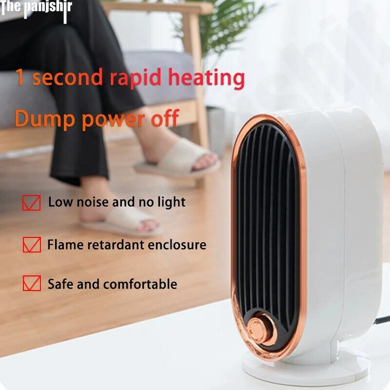 Calefacción de aire de calefacción rápida para el hogar, calentador eléctrico pequeño de escritorio silencioso para dormitorio, nuevo