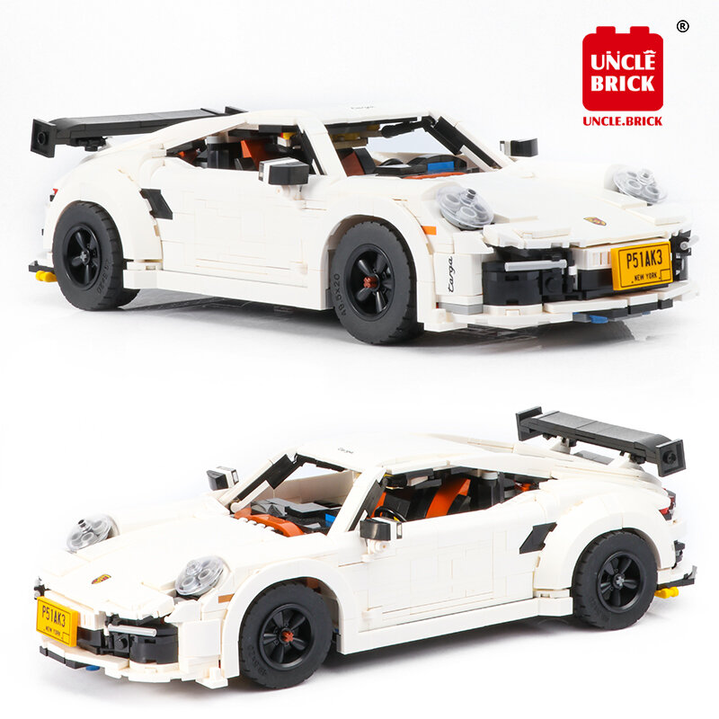 2 IN1 Technical Model White Super Sport Car Compatible 10295 Building Blocks Bricks 1458PCS Children's Birthday Gift Toys