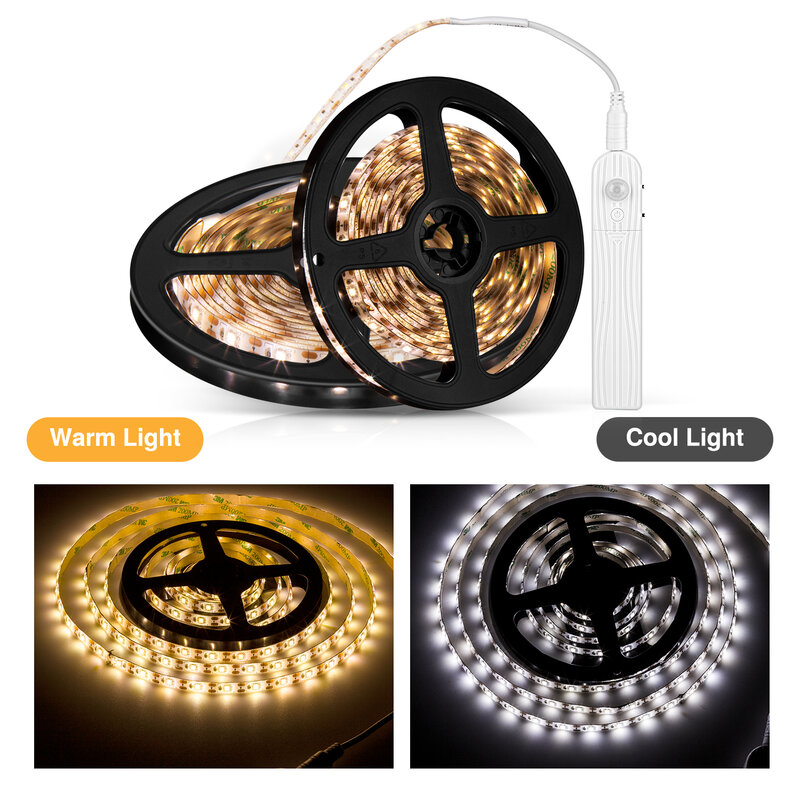 LED Strip Body Induction Lamp with Dc Battery Box Intelligent Low Voltage 5V Waterproof Light Family Corridor Decoration Lamp