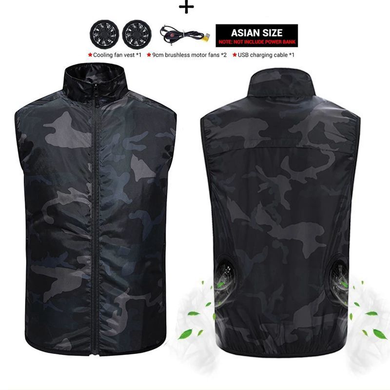 Aiwetin – veste d'été respirante pour homme et femme, avec ventilateur et chargeur USB, vêtements d'extérieur, protection solaire