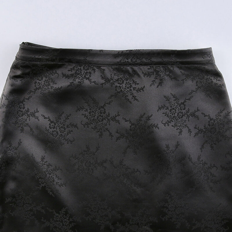 女性のためのレトロなゴシックスタイルのスカート,ダークスタイルのスカート,ジャカードスリット,パンクスタイル,夏のコレクション2021