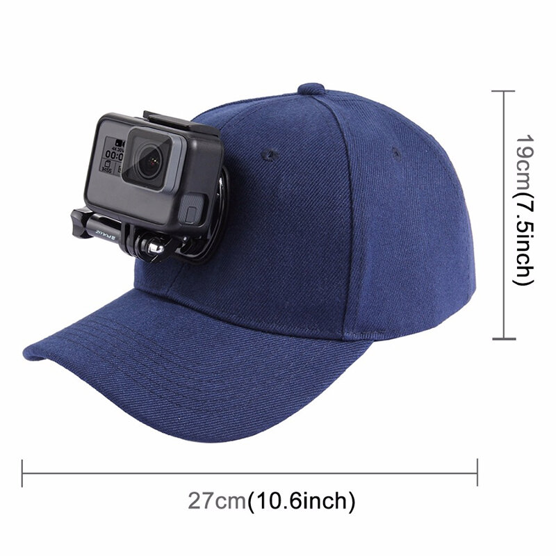 Cappello da sole regolabile in tela per GoPro Hero 9 8 7 6 5 SJCAM SJ7000 SJ6000 M20 eken9r H8 Pro Yi 4K SOOCOO Sport Action Camera