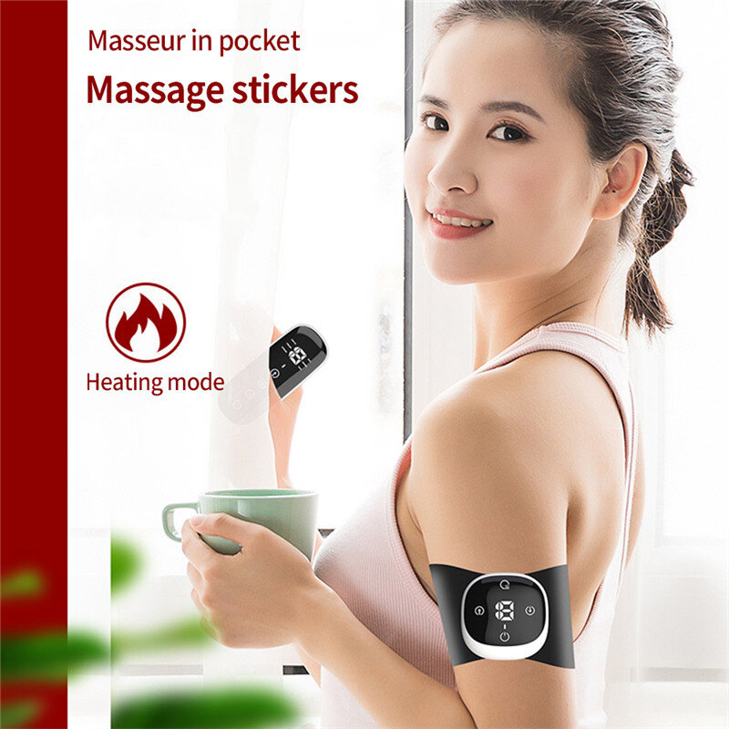 Mini Elektrische Tragbare Massage Patch Strom Puls Massage Patches Neck Massage Schulter Halswirbel Massager Körper Entspannen