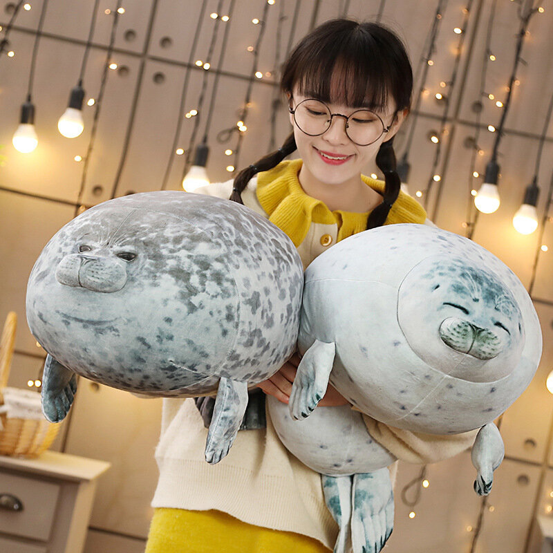 30/40/60cm Super soft Fluffy Osaka Big Seal Cushion Quality Plush Toy Aquarium Sea Animal Pillow Doll Special Gift Dropship