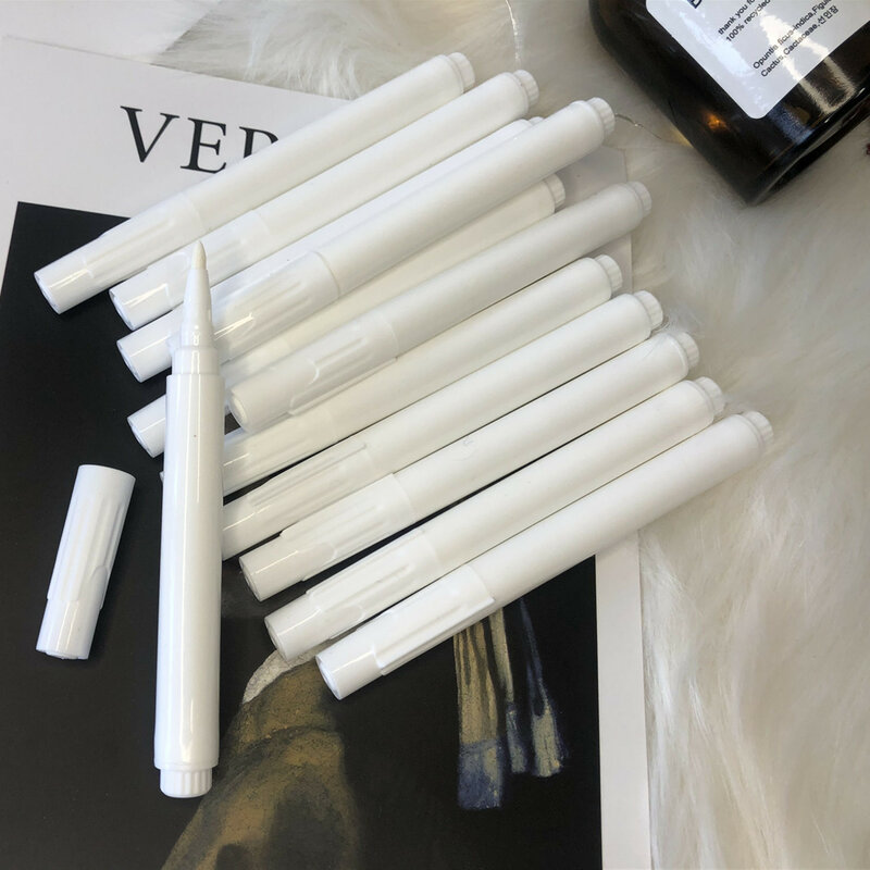أبيض سائل قلم تخطيط طباشير يستعمل على نوافذ من الزجاج السبورة قابل للمسح السبورة القلم السائل قلم حبر خالية من الغبار الطباشير