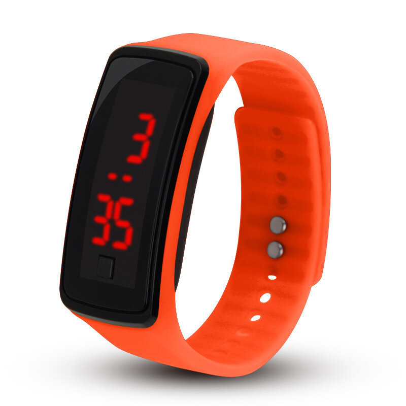 Reloj electrónico deportivo para niños y niñas, pulsera Digital con pantalla led colorida, a la moda