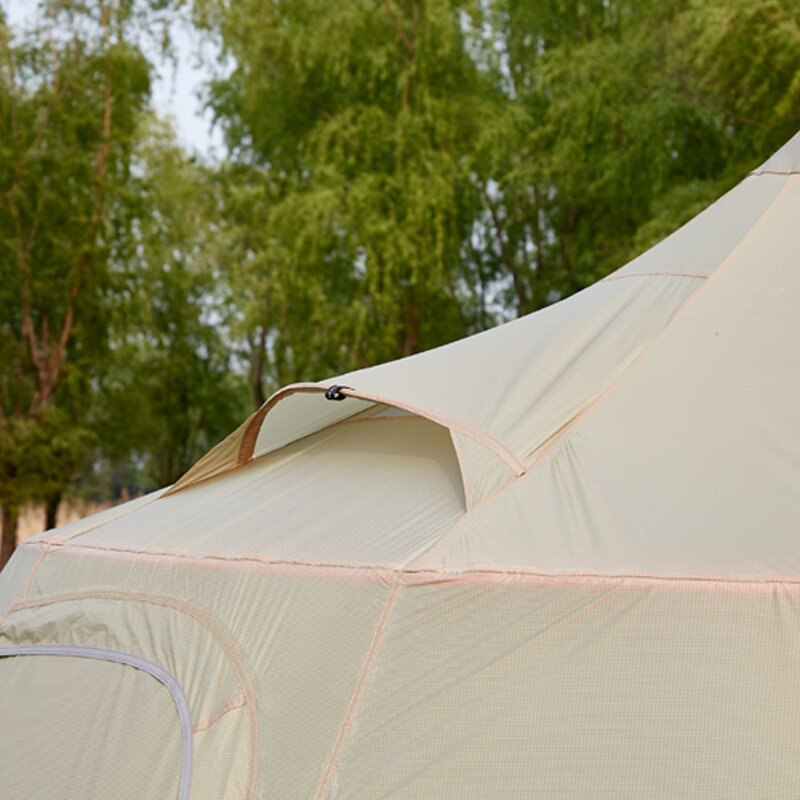 Asta engrenagem casa de montanha grande espaço equipe atividade e tenda ultrlight para 10 pessoas acampamento pirâmide tenda sem pólo trekking