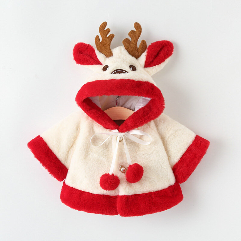 Baby Neugeborenen Mädchen Winter Wolle Blends Jacke Mantel Kleidung Infant Kleinkind Weihnachten Neue Jahr Mode Warme Kostüm Mantel Oberbekleidung