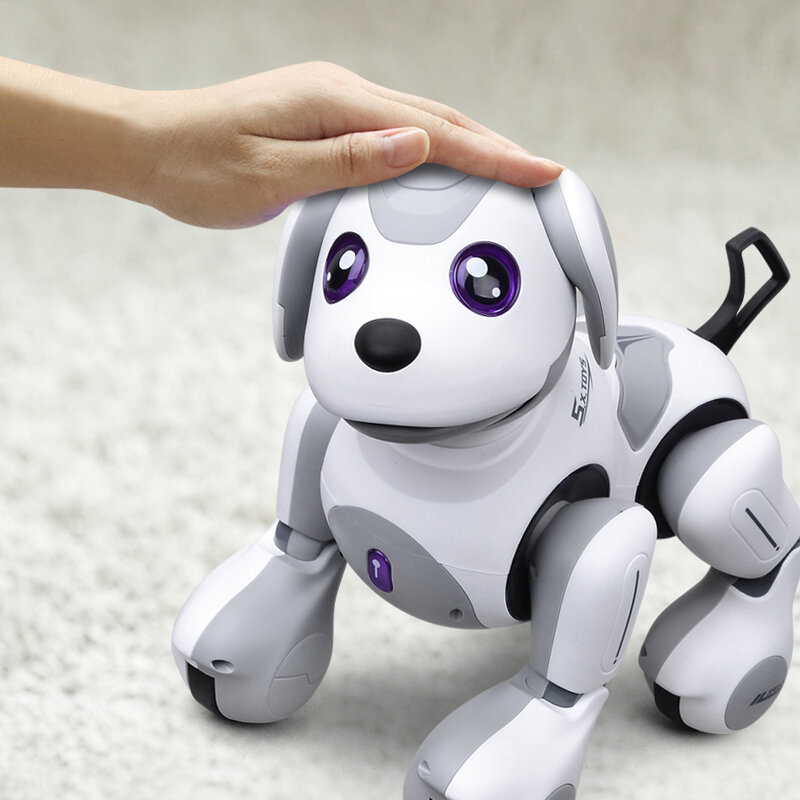 Controle remoto brinquedo eletrônico animal de estimação robô controle remoto cão voz música música de controle remoto brinquedo das crianças presente da criança 2020 novo