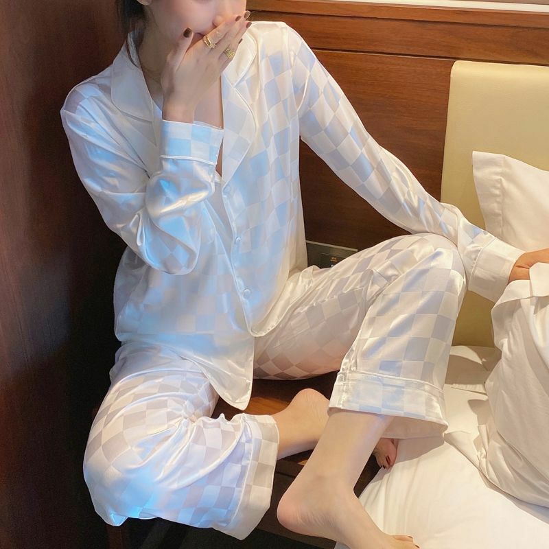 Bingsi pajamas women's new long sleeve suit in spring and Autumn