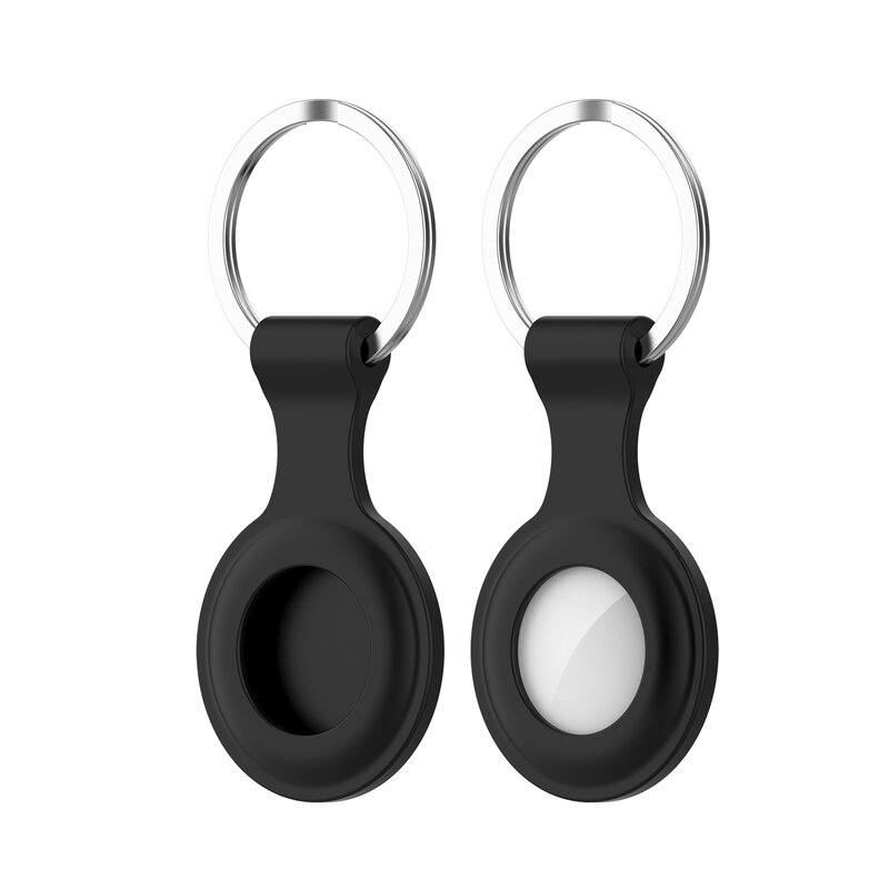 Neue Silikon Schutzhülle Halb-pack Stil Mit Keychain Für Apple airtags Locator Farbe Silikon Fall mit Gewöhnlichen Schnalle