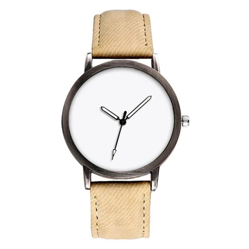 E-0000 التسامي فارغة ساعة مزدوجة ديمين حزام متعدد الألوان ساعة رخيصة