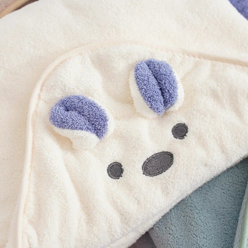 Noworodek ręcznik kąpielowy dla dzieci z kapturem ręcznik dla noworodka Bebe Velvet Swaddle koc dla niemowląt ręczniki dla dzieci koc plażowy